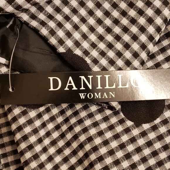 Danillo Black & White 2-PC Plaid & Polka Dot Dress Suit, Size 18W - Picture 8 of 11